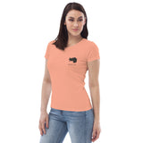 Do bin i her (Steiermark) - Enganliegendes Öko-T-Shirt für Damen