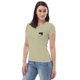 Do bin i her (Steiermark) - Enganliegendes Öko-T-Shirt für Damen