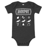 Jackpot Strampler / Einfarbig - Dunkelgrau Heather / 3-6m -