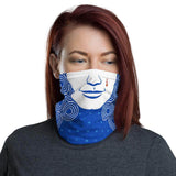 Queen of Hearts Multifunktionstuch - Blau mit Haaren -