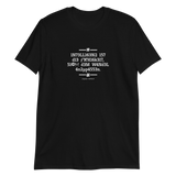 Intelligenz / Hawking Zitat / Unisex Shirt