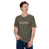 Essen, Schlafen, Fußball, Wiederholung - Premium Unisex-T-Shirt