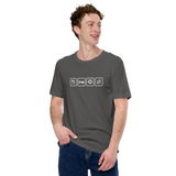 Essen, Schlafen, Fußball, Wiederholung - Premium Unisex-T-Shirt
