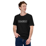 Essen, Schlafen, Fußball, Wiederholung - Premium Unisex-T-Shirt