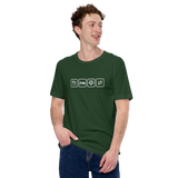 Essen, Schlafen, Fußball, Wiederholung - Premium Unisex-T-Shirt