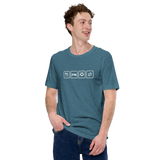 Essen, Schlafen, Fußball, Wiederholung - Premium Unisex-T-Shirt