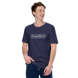 Essen, Schlafen, Fußball, Wiederholung - Premium Unisex-T-Shirt