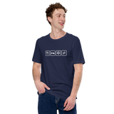 Essen, Schlafen, Fußball, Wiederholung - Premium Unisex-T-Shirt