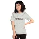 Essen, Schlafen, Fußball, Wiederholung - Premium Unisex-T-Shirt