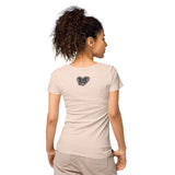 Lebkuchenherz / Grunge - Basic Bio-T-Shirt für Damen