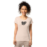 Lebkuchenherz / Grunge - Basic Bio-T-Shirt für Damen