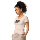 Lebkuchenherz / Grunge - Basic Bio-T-Shirt für Damen