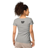 Lebkuchenherz / Grunge - Basic Bio-T-Shirt für Damen