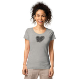 Lebkuchenherz / Grunge - Basic Bio-T-Shirt für Damen