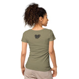Lebkuchenherz / Grunge - Basic Bio-T-Shirt für Damen