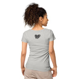 Lebkuchenherz / Grunge - Basic Bio-T-Shirt für Damen