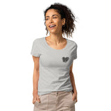 Lebkuchenherz / Grunge - Basic Bio-T-Shirt für Damen