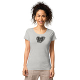 Lebkuchenherz / Grunge - Basic Bio-T-Shirt für Damen