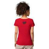 Lebkuchenherz / Grunge - Basic Bio-T-Shirt für Damen