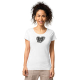 Lebkuchenherz / Grunge - Basic Bio-T-Shirt für Damen