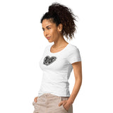 Lebkuchenherz / Grunge - Basic Bio-T-Shirt für Damen