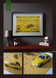 PORSCHE Carrera RS 2.7 gelb/grün