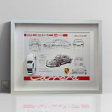 PORSCHE Carrera RS 2.7 rot/weiß