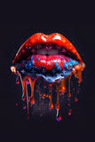 LIPS rot/blau - LV Pattern 2