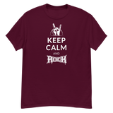 Keep Calm and Rock Herren-Shirt