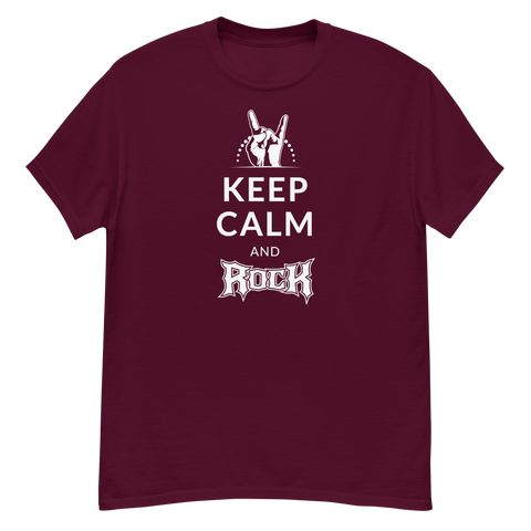 Keep Calm and Rock Herren-Shirt