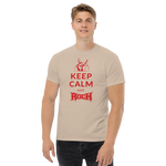 Keep Calm and Rock Herren-Shirt