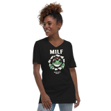 MILF - Man i love Frogs mit V-Ausschnitt