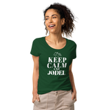 Keep Calm und Jodel Damenshirt