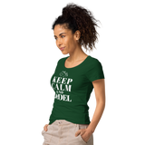Keep Calm und Jodel Damenshirt