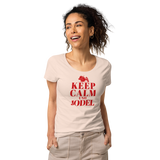 Keep Calm und Jodel Damenshirt