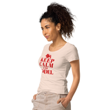 Keep Calm und Jodel Damenshirt