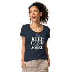 Keep Calm und Jodel Damenshirt
