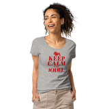 Keep Calm und Jodel Damenshirt