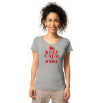 Keep Calm und Jodel Damenshirt