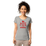 Keep Calm und Jodel Damenshirt