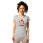 Keep Calm und Jodel Damenshirt