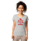 Keep Calm und Jodel Damenshirt