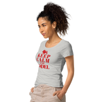 Keep Calm und Jodel Damenshirt