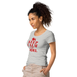 Keep Calm und Jodel Damenshirt