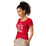 Keep Calm und Jodel Damenshirt