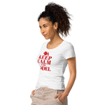 Keep Calm und Jodel Damenshirt