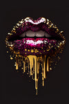 LIPS No. 11, black/ magenta/ gold