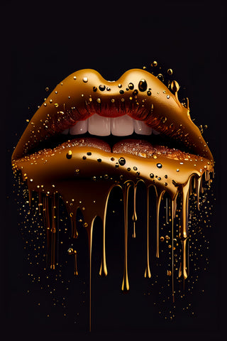 LIPS No. 12, gold / brown
