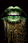 LIPS No. 16, gold / green