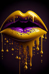 LIPS No. 23, gold / purple
